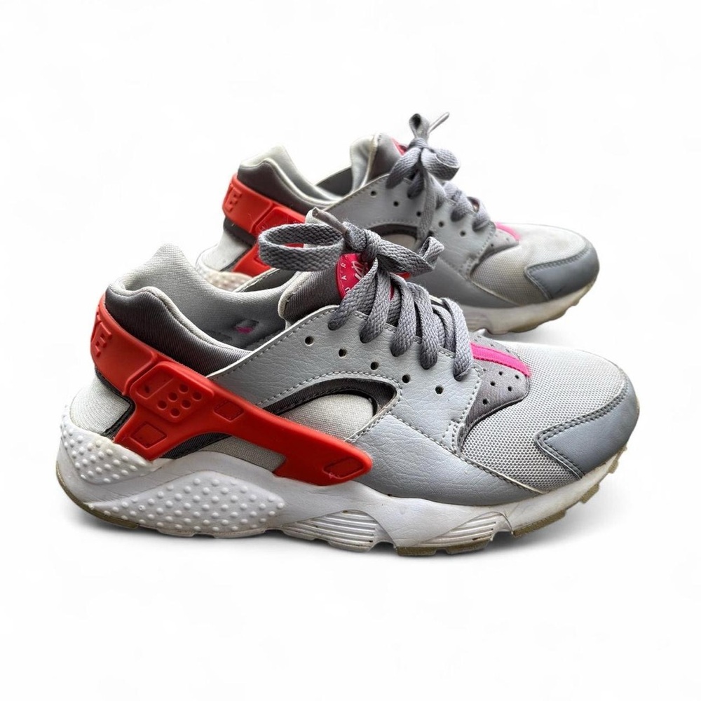 Kids Youth NIKE HUARACHE RUN WOLF GREY HYPER PINK